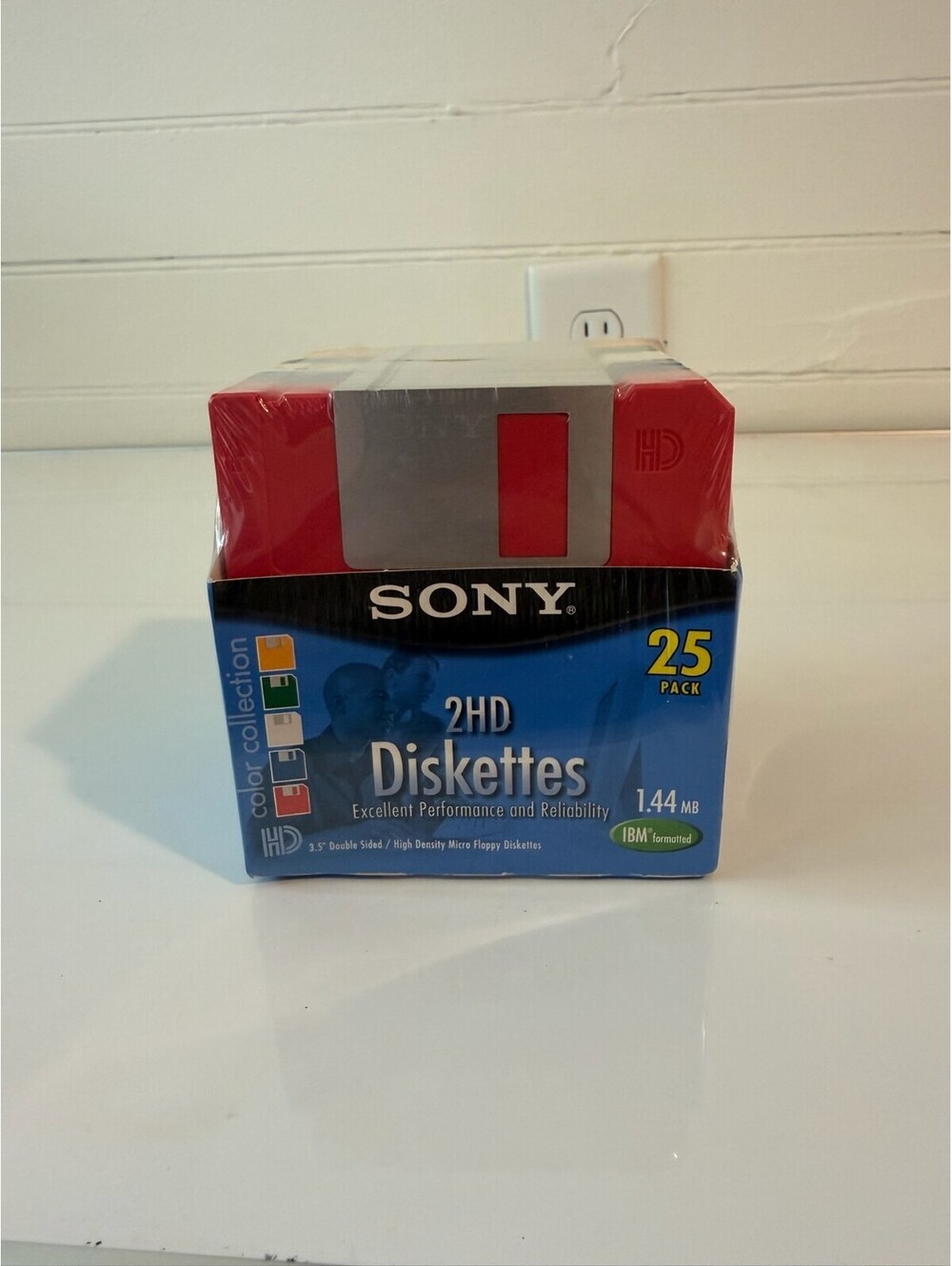 Sony 2HD 3.5” Diskettes 1.44MB 25 Pack IBM Formatted Micro Floppy Disk